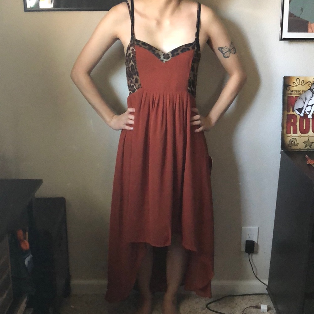 Burnt orange dress